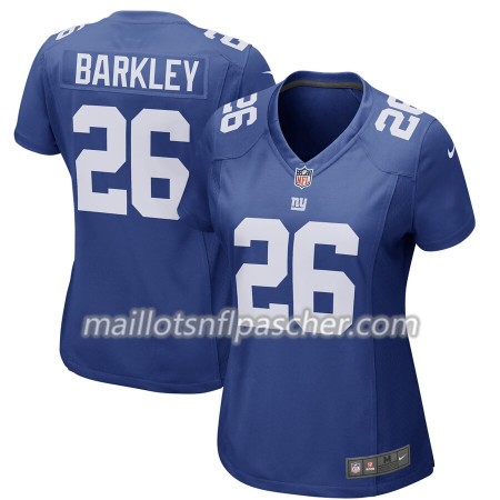 Maillot New York Giants Saquon Barkley 26 Nike Bleu - Femme